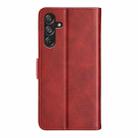 For Samsung Galaxy M55 5G Dual-side Magnetic Buckle Horizontal Flip Leather Phone Case(Red) - 3