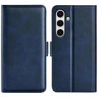 For Samsung Galaxy S24 FE 5G Dual-side Magnetic Buckle Horizontal Flip Leather Phone Case(Dark Blue) - 1