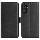 For Samsung Galaxy A26 Dual-side Magnetic Buckle Horizontal Flip Leather Phone Case(Black) - 1