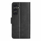 For Samsung Galaxy S25 5G Dual-side Magnetic Buckle Horizontal Flip Leather Phone Case(Black) - 3