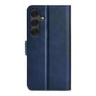 For Samsung Galaxy S25+ 5G Dual-side Magnetic Buckle Horizontal Flip Leather Phone Case(Dark Blue) - 3