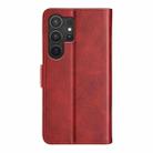 For Samsung Galaxy S25 Ultra 5G Dual-side Magnetic Buckle Horizontal Flip Leather Phone Case(Red) - 3