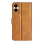 For Samsung Galaxy A06 5G Dual-side Magnetic Buckle Horizontal Flip Leather Phone Case(Yellow) - 3
