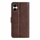 For Samsung Galaxy A06 5G Dual-side Magnetic Buckle Horizontal Flip Leather Phone Case(Brown) - 3