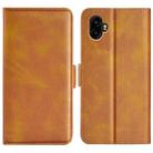 For Samsung Galaxy Xcover 7 Pro Dual-side Magnetic Buckle Horizontal Flip Leather Phone Case(Yellow) - 1
