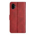 For Samsung Galaxy Xcover 7 Pro Dual-side Magnetic Buckle Horizontal Flip Leather Phone Case(Red) - 3