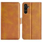 For Samsung Galaxy M16 / F16 Dual-side Magnetic Buckle Horizontal Flip Leather Phone Case(Yellow) - 1