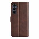 For Samsung Galaxy A17 5G Dual-side Magnetic Buckle Horizontal Flip Leather Phone Case(Brown) - 3