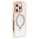 For iPhone 12 Pro Starlink Stand Clear Magsafe Phone Case(Orange) - 1