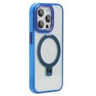 For iPhone 12 Pro Starlink Stand Clear Magsafe Phone Case(Blue) - 1