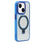 For iPhone 13 Starlink Stand Clear Magsafe Phone Case(Blue) - 1