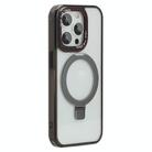 For iPhone 14 Pro Starlink Stand Clear Magsafe Phone Case(Black) - 1