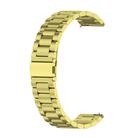 For Huawei Watch GT4 46mm Three Bead Stainless Steel Metal Watch Band(Gold) - 1