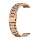 For Huawei Watch GT4 46mm Three Bead Stainless Steel Metal Watch Band(Rose Gold) - 1