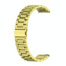 For Huawei Watch GT4 41mm Three Bead Stainless Steel Metal Watch Band(Gold) - 1