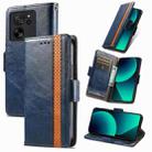 For Xiaomi 13T / 13T Pro CaseNeo Splicing Dual Magnetic Buckle Leather Phone Case(Blue) - 1