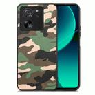 For Xiaomi 13T / 13T Pro Retro Camouflage Leather Back Phone Case(Green) - 1