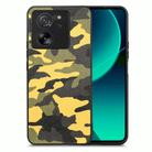 For Xiaomi 13T / 13T Pro Retro Camouflage Leather Back Phone Case(Yellow) - 1