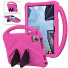 For Teclast M40 2022 EVA Shockproof Tablet Case with Holder(Rose Red) - 1