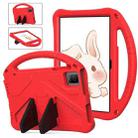 For Blackview Tab 11 WiFi 2023 / SE / 2021 EVA Shockproof Tablet Case with Holder(Red) - 1