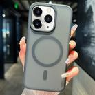 For iPhone 11 Pro Max Transparent TPU Hybrid PC Magsafe Phone Case(Black) - 1