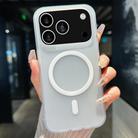 For iPhone 17 Pro Max Transparent TPU Hybrid PC Magsafe Phone Case(White) - 1