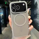 For iPhone 17 Pro Transparent TPU Hybrid PC Magsafe Phone Case(Grey) - 1