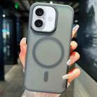 For iPhone 17 Transparent TPU Hybrid PC Magsafe Phone Case(Black) - 1