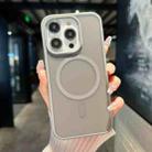 For iPhone 17 Transparent TPU Hybrid PC Magsafe Phone Case(Grey) - 1