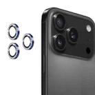 For iPhone 17 Pro / 17 Pro Max ENKAY AR Anti-reflection Individual Diamond Ring Camera Lens Glass Full Film(Deep Blue) - 1
