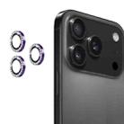 For iPhone 17 Pro / 17 Pro Max ENKAY AR Anti-reflection Individual Diamond Ring Camera Lens Glass Full Film(Deep Purple) - 1