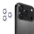 For iPhone 17 Pro / 17 Pro Max ENKAY AR Anti-reflection Individual Diamond Ring Camera Lens Glass Full Film(Light Purple) - 1