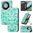 For Huawei Mate 60 Pro CaseNeo Colorful Magnetic Leather Phone Case(Emeralds) - 1