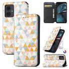 For Motorola Moto G14 CaseNeo Colorful Magnetic Leather Phone Case(Rhombus) - 1