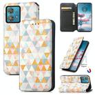 For Motorola Edge 40 Neo CaseNeo Colorful Magnetic Leather Phone Case(Rhombus) - 1