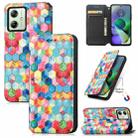 For Motorola Moto G54 5G CaseNeo Colorful Magnetic Leather Phone Case(Magic Space) - 1