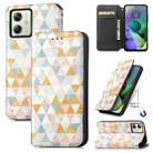 For Motorola Moto G54 5G CaseNeo Colorful Magnetic Leather Phone Case(Rhombus) - 1