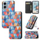 For Motorola Moto G24 Power CaseNeo Colorful Magnetic Leather Phone Case(Rhombus Mandala) - 1