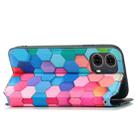 For Motorola Moto G85 CaseNeo Colorful Magnetic Leather Phone Case(Colorful Cube) - 3