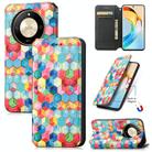 For Honor X50 CaseNeo Colorful Magnetic Leather Phone Case(Magic Space) - 1