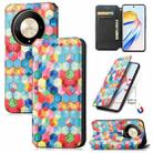 For Honor X9b CaseNeo Colorful Magnetic Leather Phone Case(Magic Space) - 1