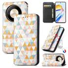 For Honor X9b CaseNeo Colorful Magnetic Leather Phone Case(Rhombus) - 1