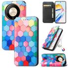 For Honor X9b CaseNeo Colorful Magnetic Leather Phone Case(Colorful Cube) - 1