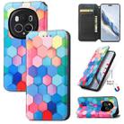 For Honor Magic6 Pro CaseNeo Colorful Magnetic Leather Phone Case(Colorful Cube) - 1