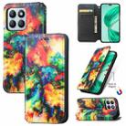 For  Honor X8b CaseNeo Colorful Magnetic Leather Phone Case(Colorful Cloud) - 1