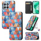 For  Honor X8b CaseNeo Colorful Magnetic Leather Phone Case(Rhombus Mandala) - 1