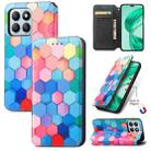 For  Honor X8b CaseNeo Colorful Magnetic Leather Phone Case(Colorful Cube) - 1