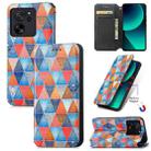 For Xiaomi 13T / 13T Pro CaseNeo Colorful Magnetic Leather Phone Case(Rhombus Mandala) - 1