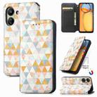 For Xiaomi Redmi 13C CaseNeo Colorful Magnetic Leather Phone Case(Rhombus) - 1