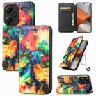 For Xiaomi Redmi Note 13 Pro+ CaseNeo Colorful Magnetic Leather Phone Case(Colorful Cloud) - 1